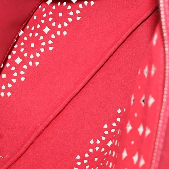 Salvatore Ferragamo Tote Bag Leather Red Gold Auth 102115 - Picture 10 of 16